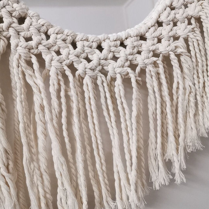 Decorative Macrame Wall Mirror Bowlift