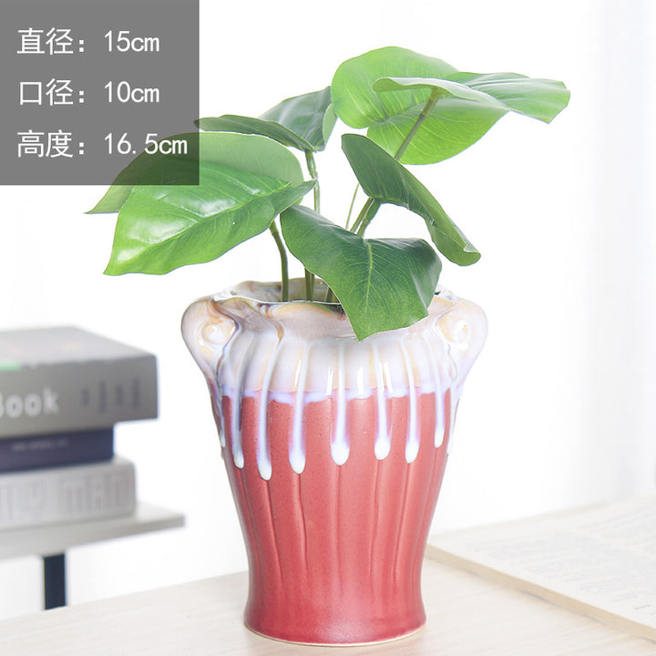 Artistic Ceramic Planter Bowlift