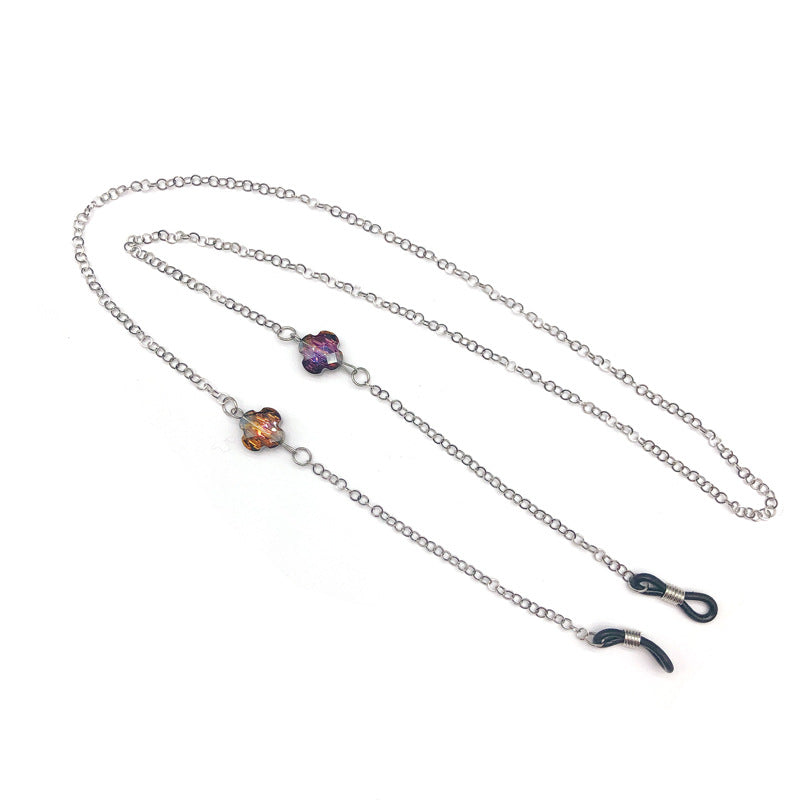 Elegant Gemstone Accented Eyewear Chain Bowlift