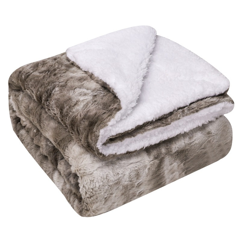 Women's luxurious cuddly blanket made of soft microfiber fabric Bowlift