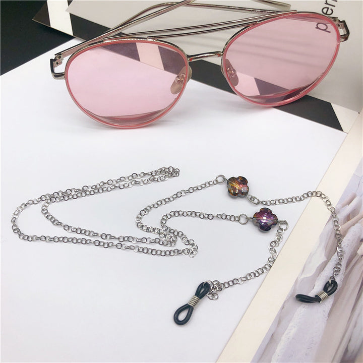 Elegant Gemstone Accented Eyewear Chain Bowlift