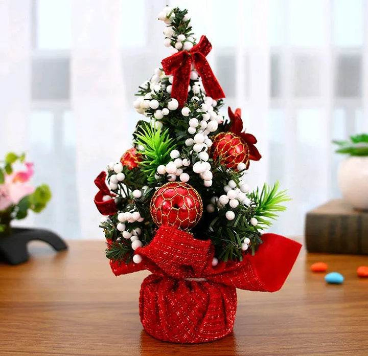BowLift | Christmas Ornaments Tree 20cm Mini Christmas Decoration Tree Christmas Day Mall Decoration Desktop Ornaments Small Tree