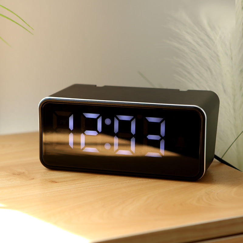 Digital Alarm Clock with Large LED Display Bowlift