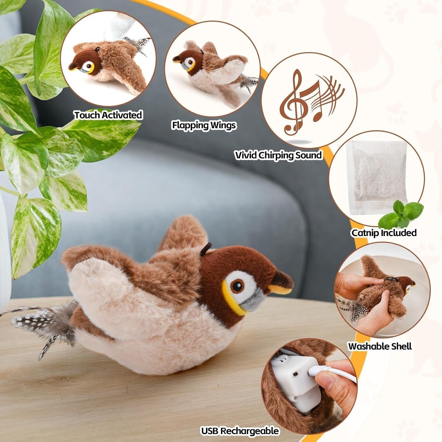 BowLift | ChirpBuddy – Interactive Bird Toy for Cats
