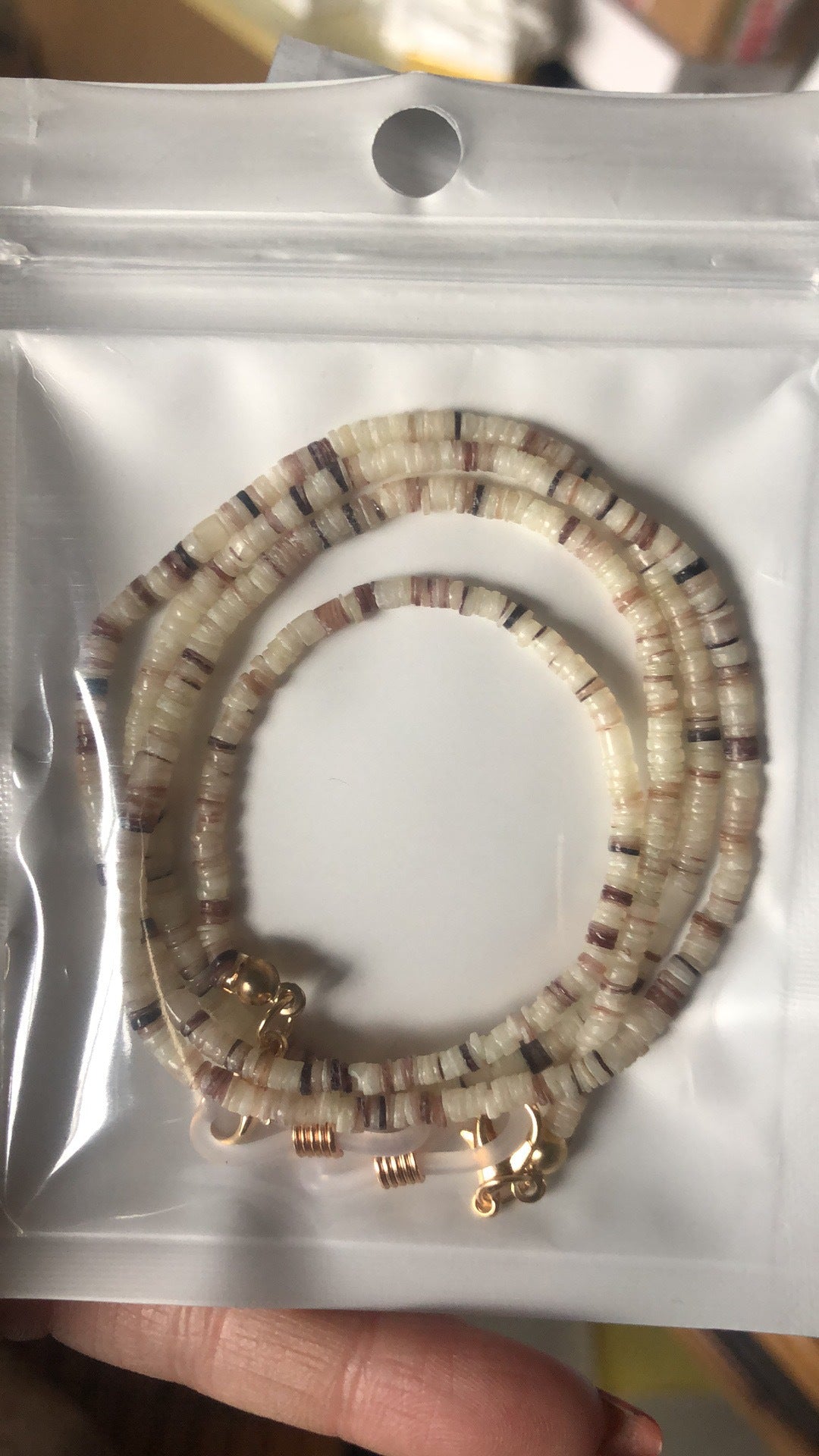 Beaded Eyewear Holder Chain Bowlift