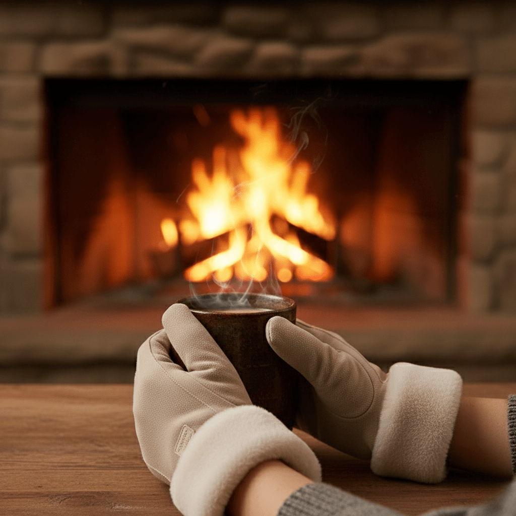 BowLift | Thick Suede Touchscreen Gloves for Cold Days