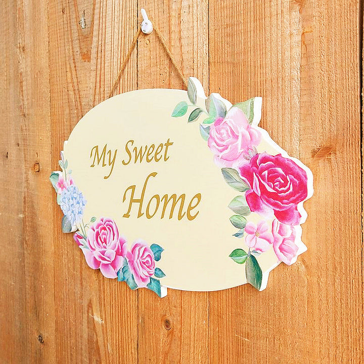 Flower Wall Hanging Sign