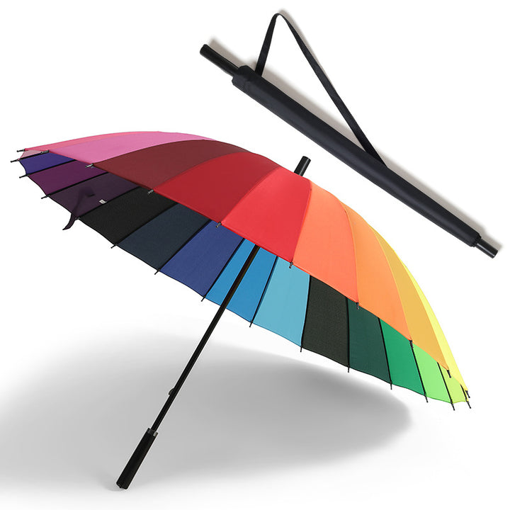 Women's automatic folding umbrella with ergonomic handle and windproof technology Bowlift