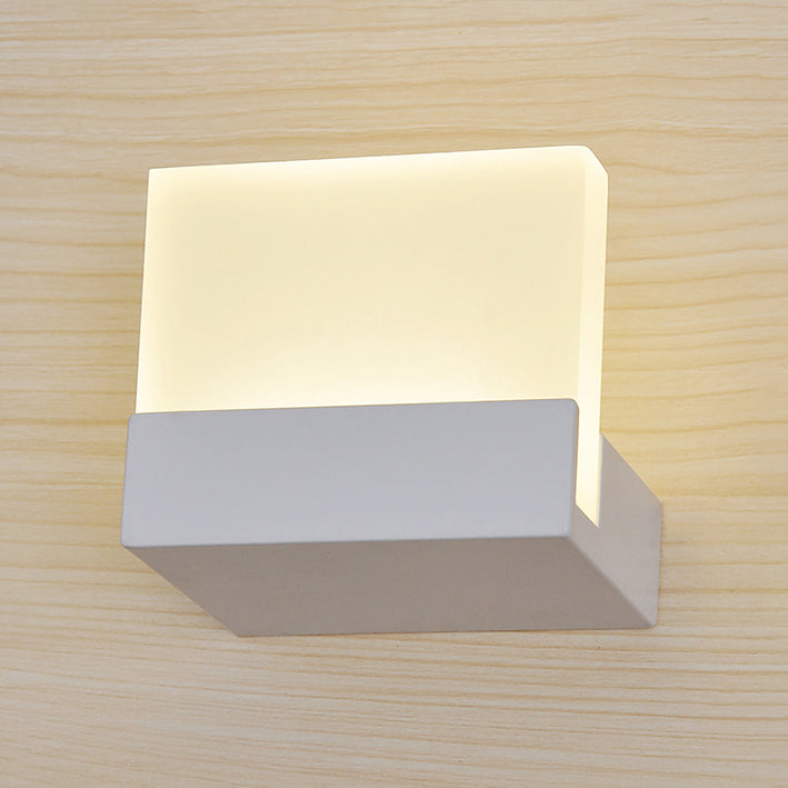 BowLift | Acrylic Plate Wall Light Minimalist LED 1 Light Wall Lighting Ideas in Warm/White Light