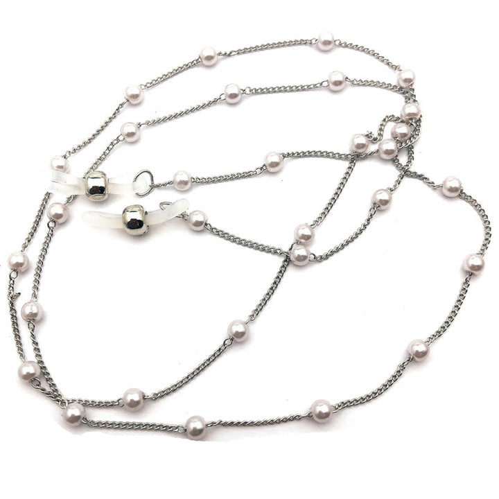 Elegant Multi-Strand Pearl Eyewear Chain Bowlift