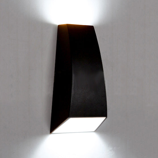 BowLift | Black/Grey Geometric Wall Sconce Lamp Modern Style LED Aluminium Wall Light Fixture in White/Warm Light