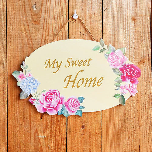Flower Wall Hanging Sign