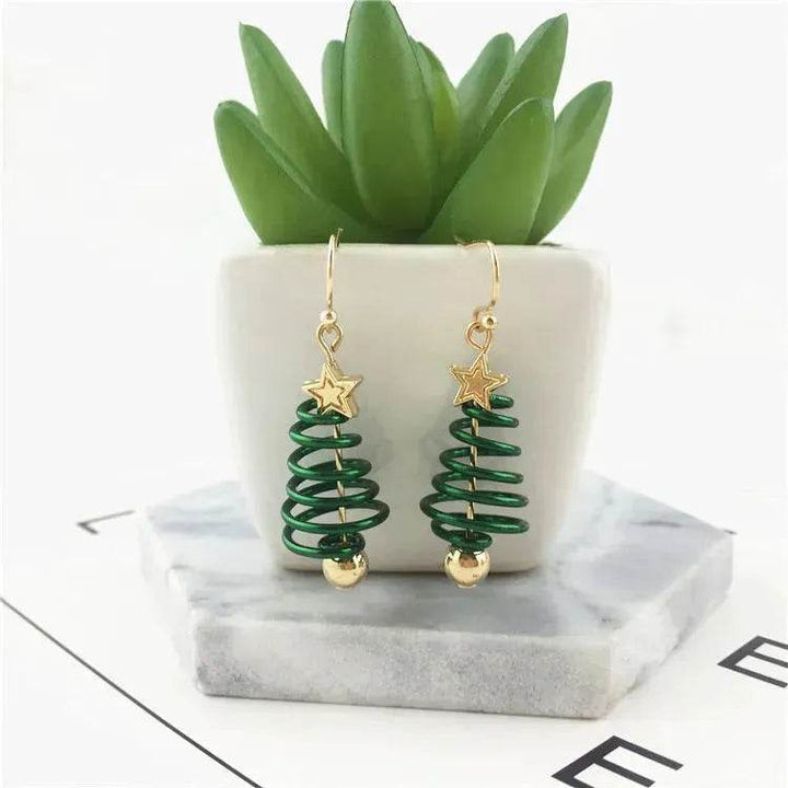 BowLift | Christmas Earrings Tree Star DIY Earrings