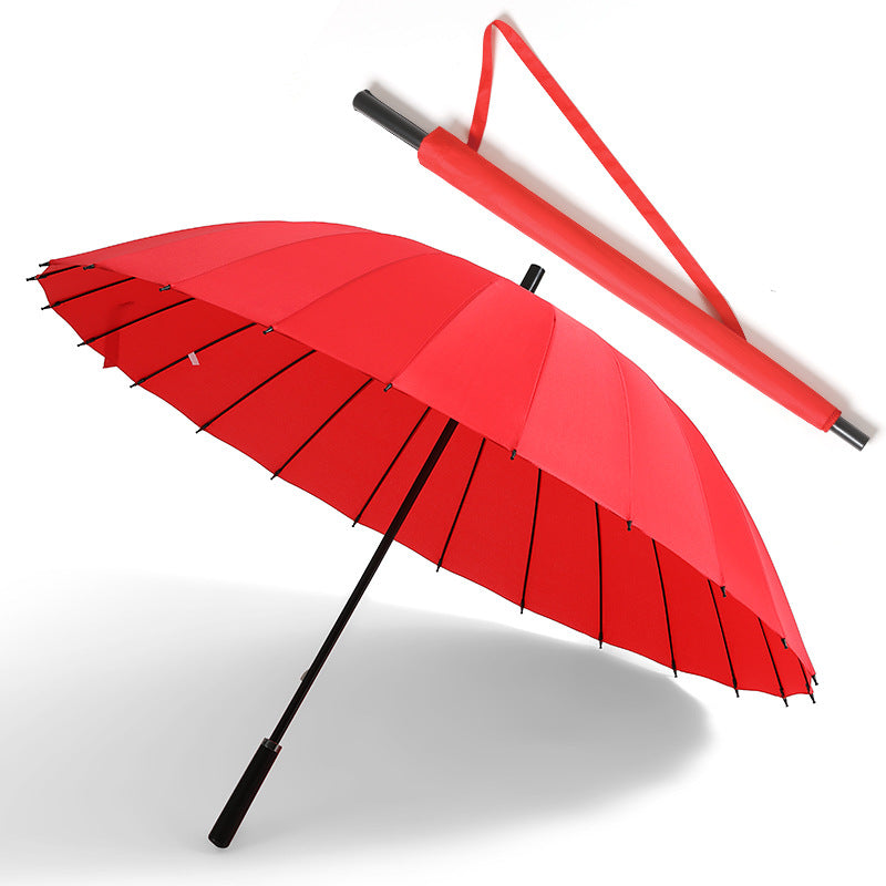 Women's automatic folding umbrella with ergonomic handle and windproof technology Bowlift