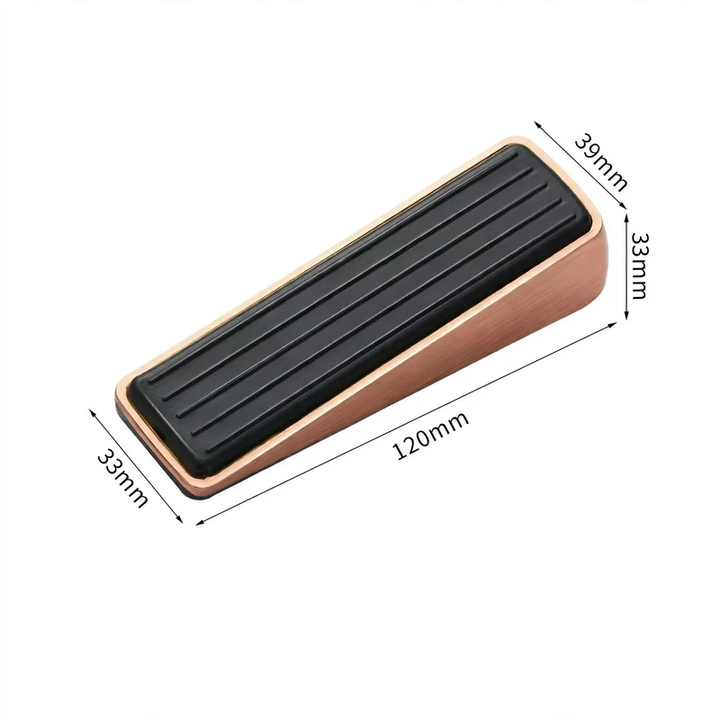 Doorstop with spring, non-slip