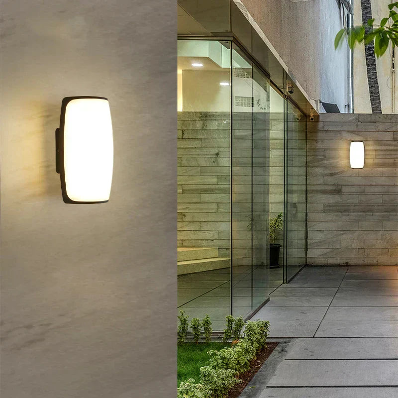 BowLift | Outdoor Wall Lamp LED Waterproof IP65 Black Modern