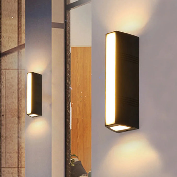 BowLift | Lumurex LED Outdoor Wall Light IP65 | Warm White 3000K | Aluminium & Glass | 40×10×6 cm | Weatherproof & Stylish