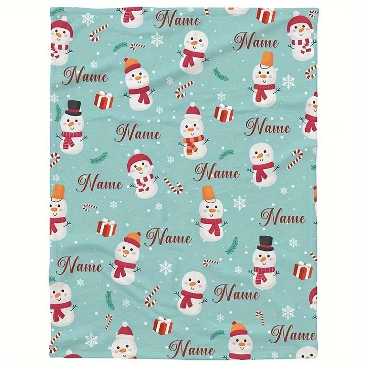 Fleece wool blanket with digital print, 230 g