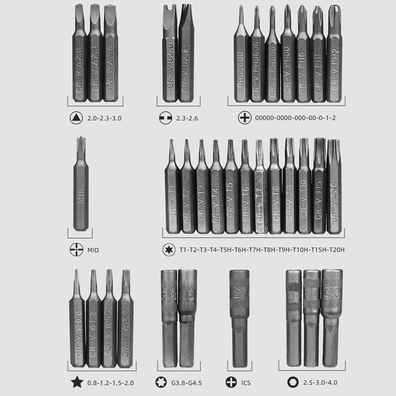 Precision screwdriver set 62 in 1 | Bowlift