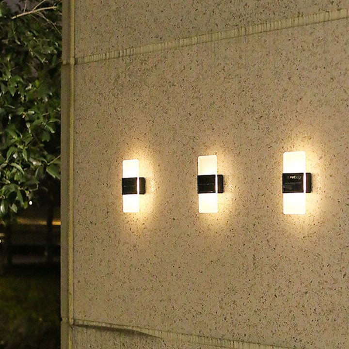 BowLift | LumaZen Solar LED Wall Lamp | Weatherproof | Solar Powered Outdoor Lighting | Garden & Patio Decor