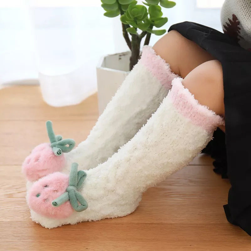 BowLift | Baby Winter Fluffy Fuzzy Slipper Socks
