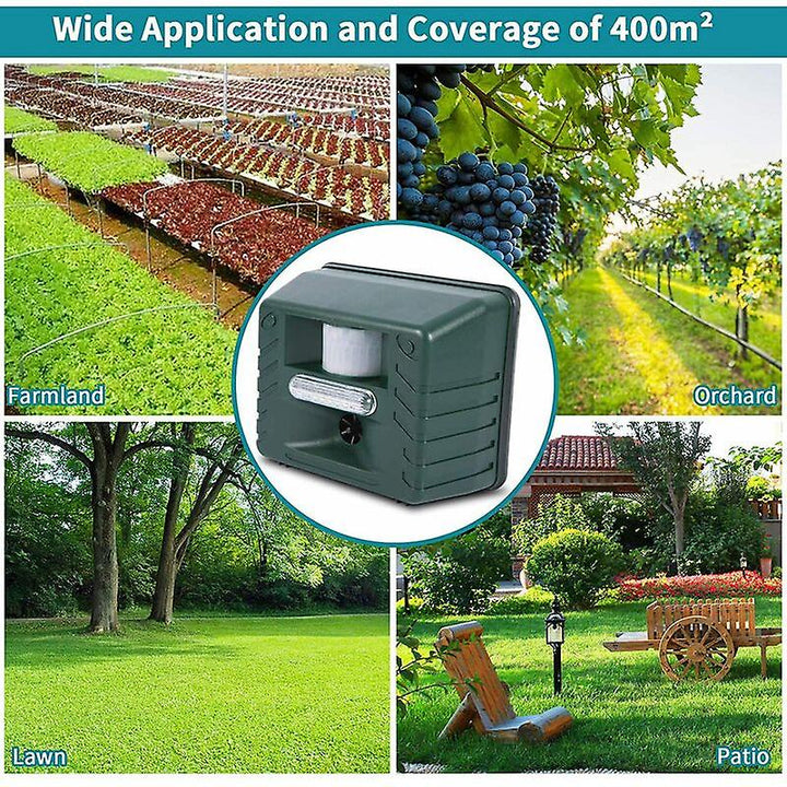 BowLift | Outdoor Ultrasonic Bird Repeller | Effective, Humane Woodpecker Deterrent for Gardens, Patios & Farms