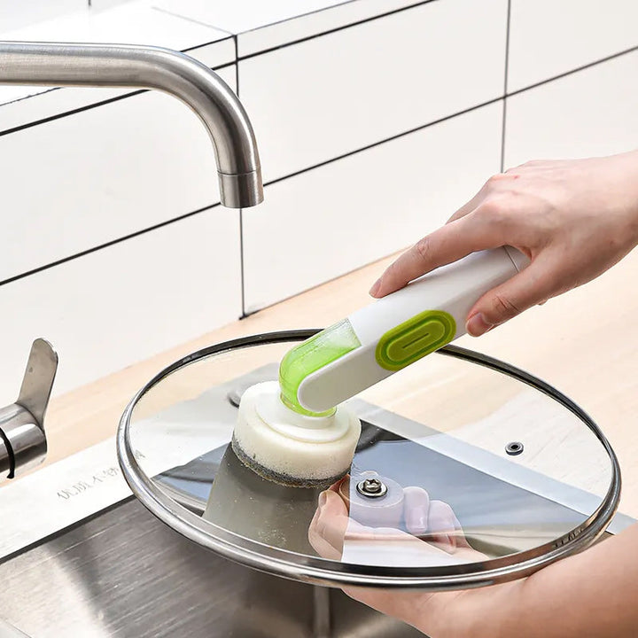 Multi-functional Long-handle Liquid-filled Cleaning Brush | Bowlift