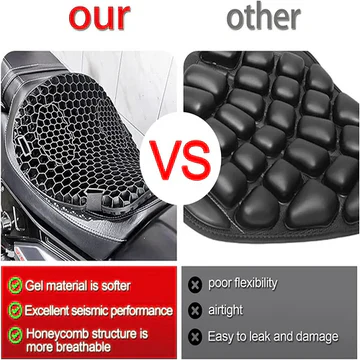 BowLift | Motorcycle Gel Seat Pad for Long Distance Rides