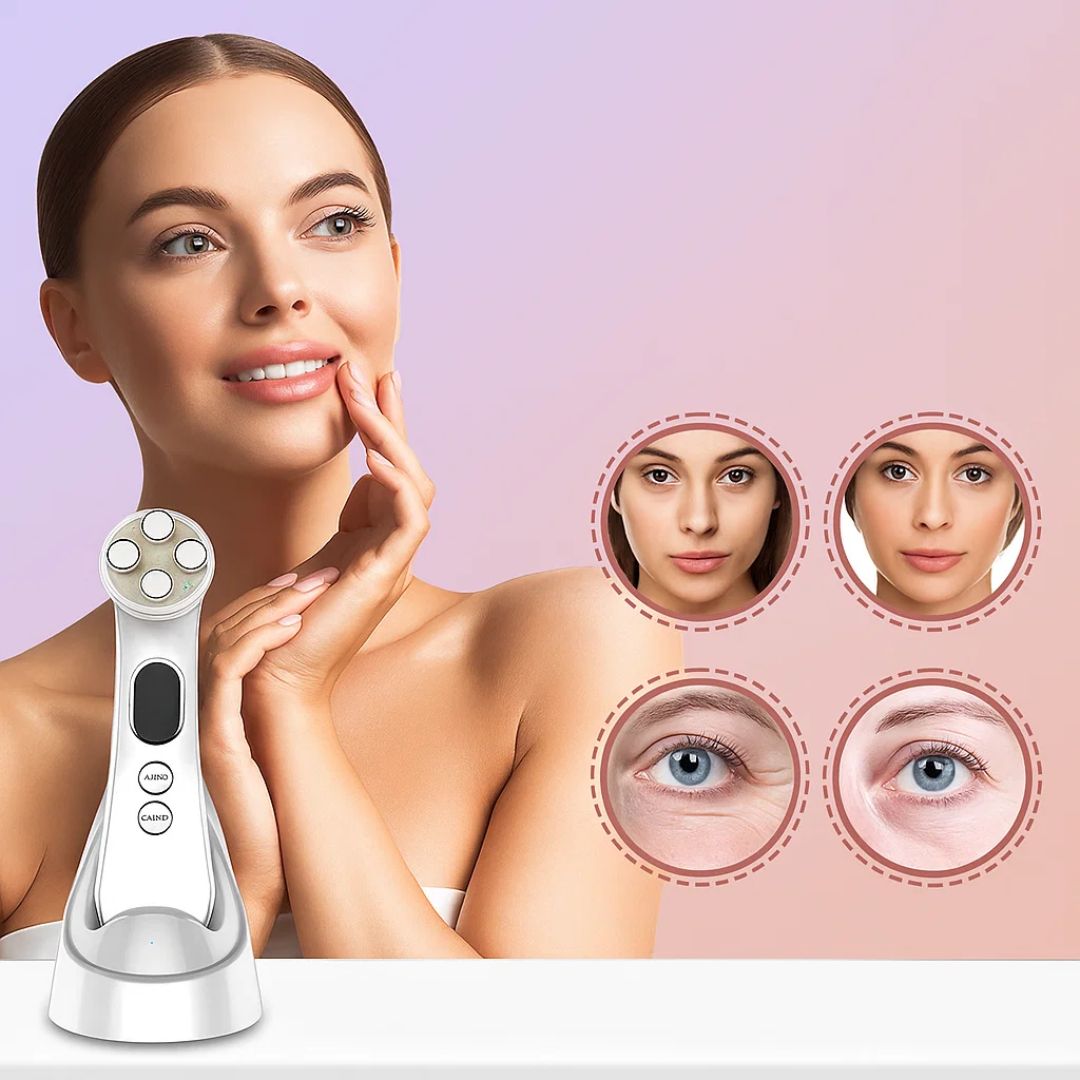 GlowBeam | LED Facial Wand – Anti-Ageing Light Therapy – Lightweight Design – Home Skincare for All Skin Types Bowlift