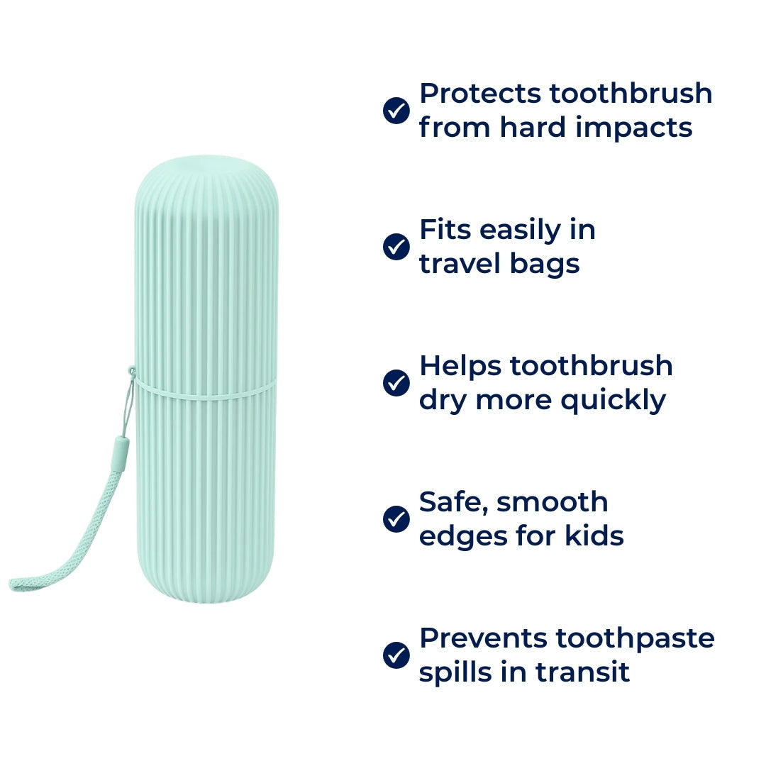 Mouthwash Cup Included – Compact Dust‑proof Design – Hygienic Oral Care for Travel & Holidays Bowlift