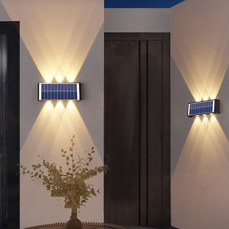 BowLift | Modern Simplicity Solar Waterproof Rectangular ABS PMMA LED Wall Light Lamp For Outdoor Patio