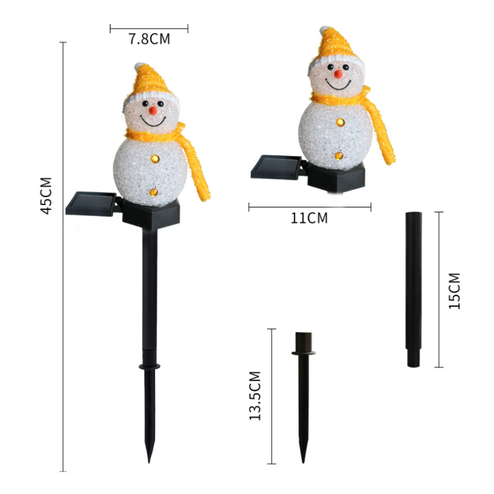 Solar light snowman | Bowlift