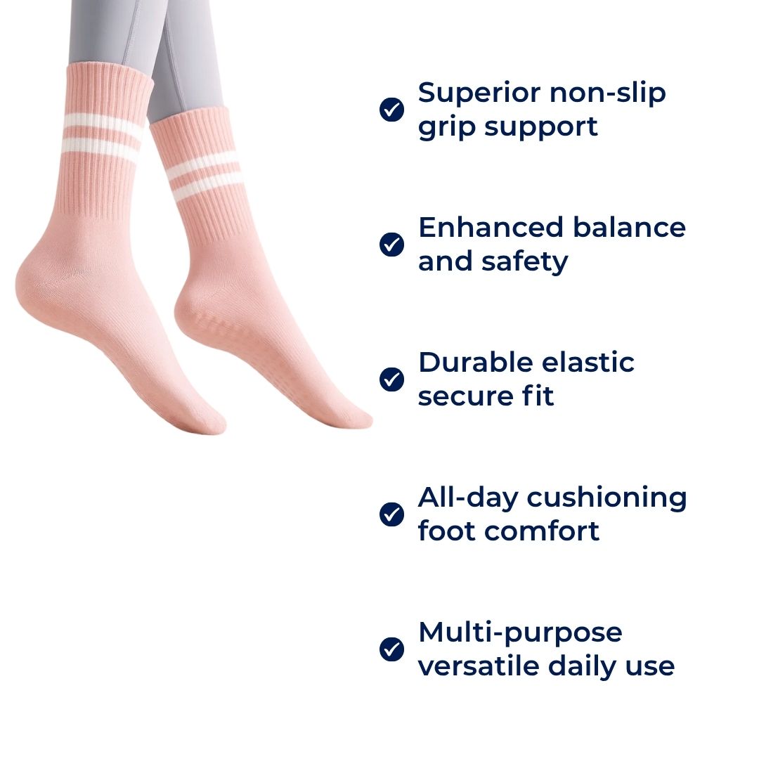 Non-Slip Traction – Breathable Cushioning – Comfort Fit – Stability & Safety for Women’s Studio Workouts Bowlift