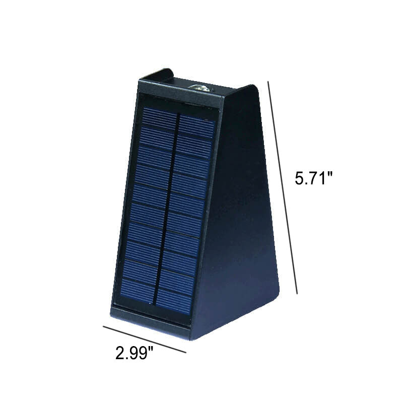Solar Simple Trapezoid Outdoor Waterproof LED Wall Sconce Lamp | Bowlift