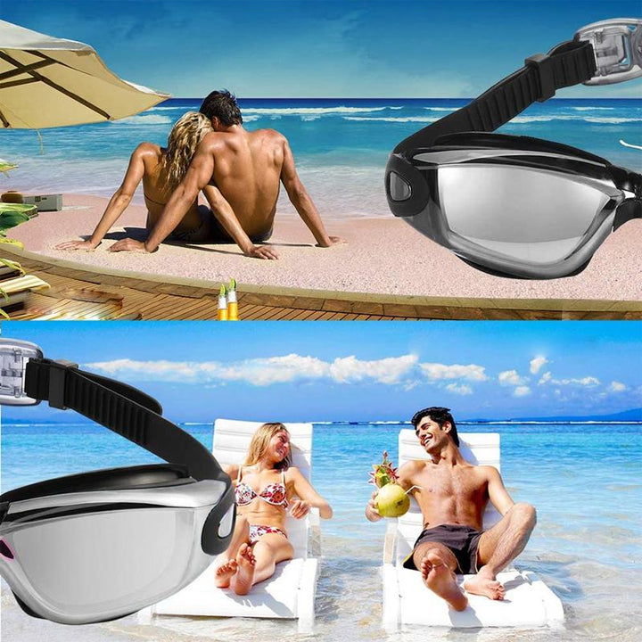 BowLift | No leak anti-fog UV protection triathlon swim goggles