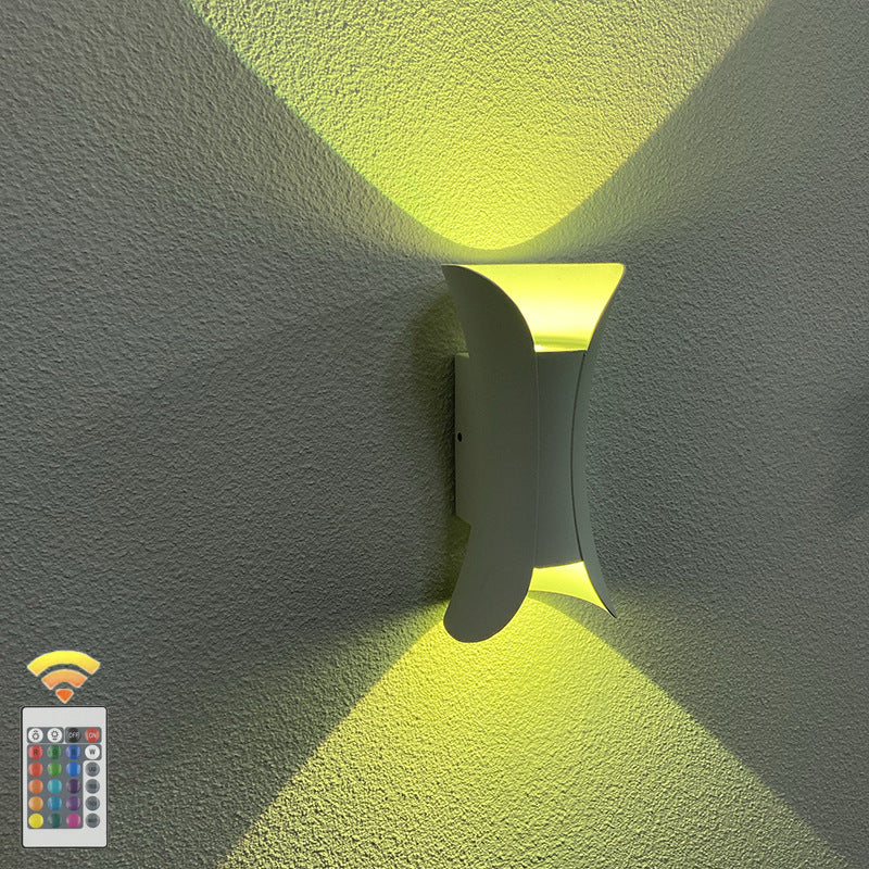 Modern Minimalist Waterproof Rectangle Aluminum LED Wall Sconce Lamp For Outdoor Patio | Bowlift