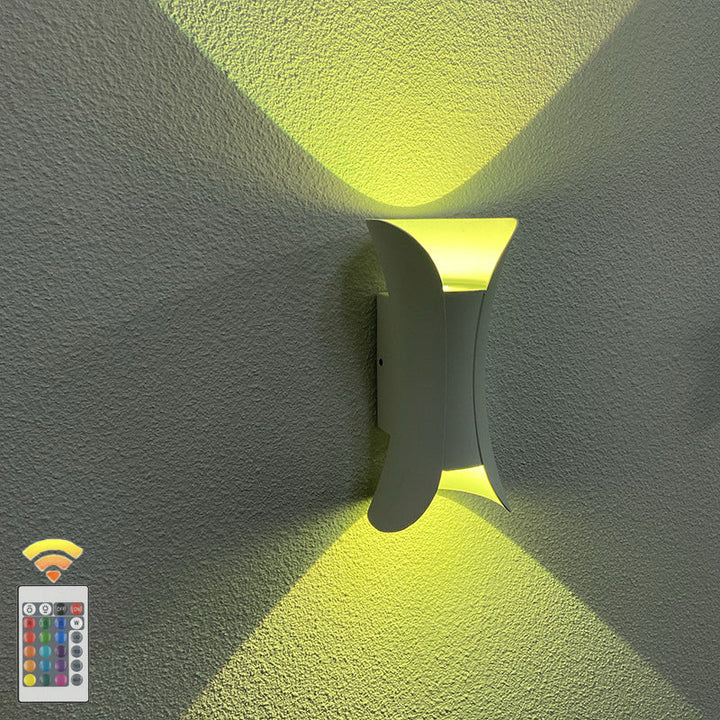 Modern Minimalist Waterproof Rectangle Aluminum LED Wall Sconce Lamp For Outdoor Patio | Bowlift