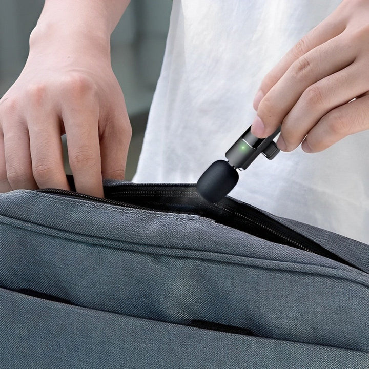 Professional Wireless Lavalier Microphone - Cordless & Omnidirectional Mic Bowlift