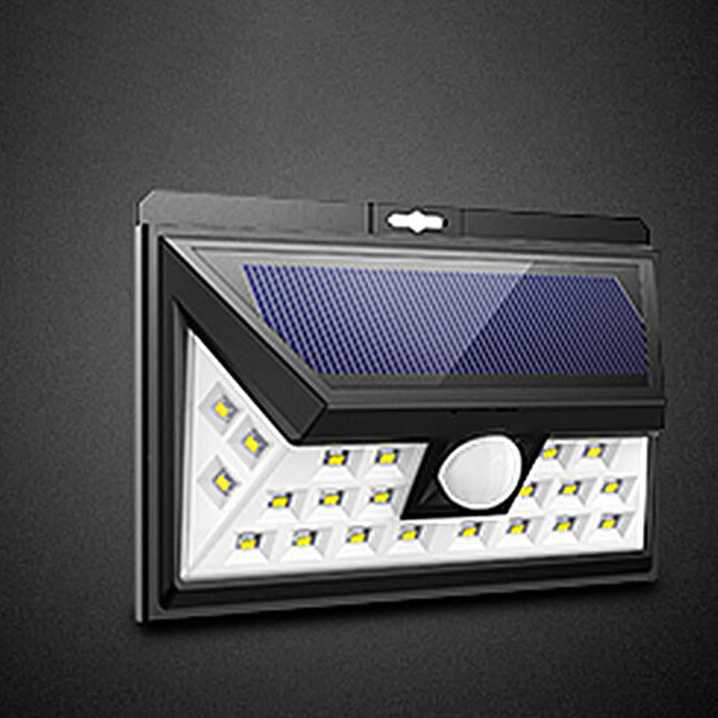 Outdoor Solar Trapezoid Body Sensor Waterproof LED Patio Wall Sconce Lamp | Bowlift
