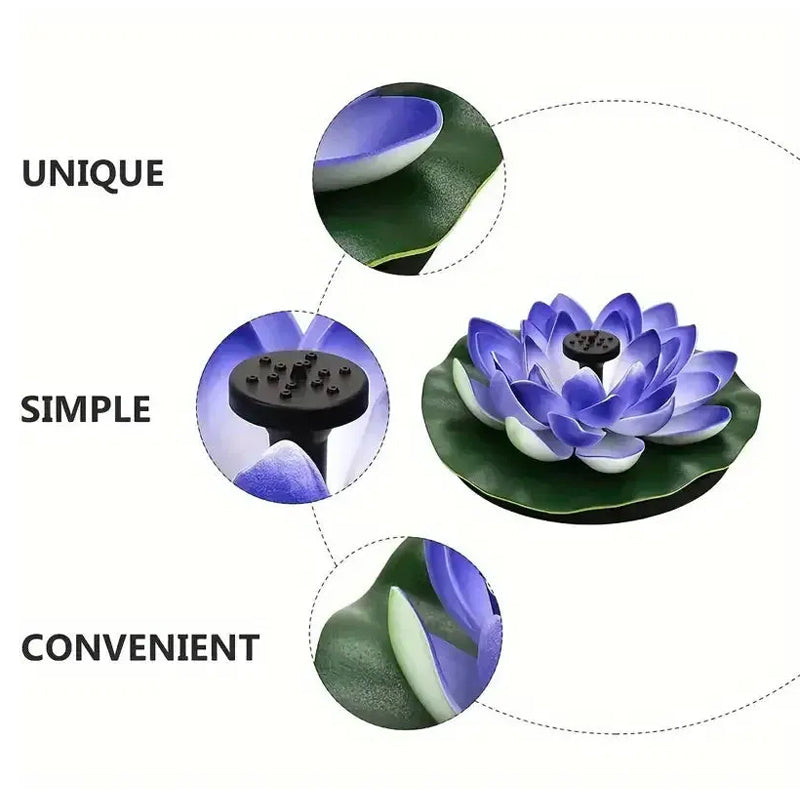 BowLift | Lotus Shaped Solar Fountain Pond Decorative
