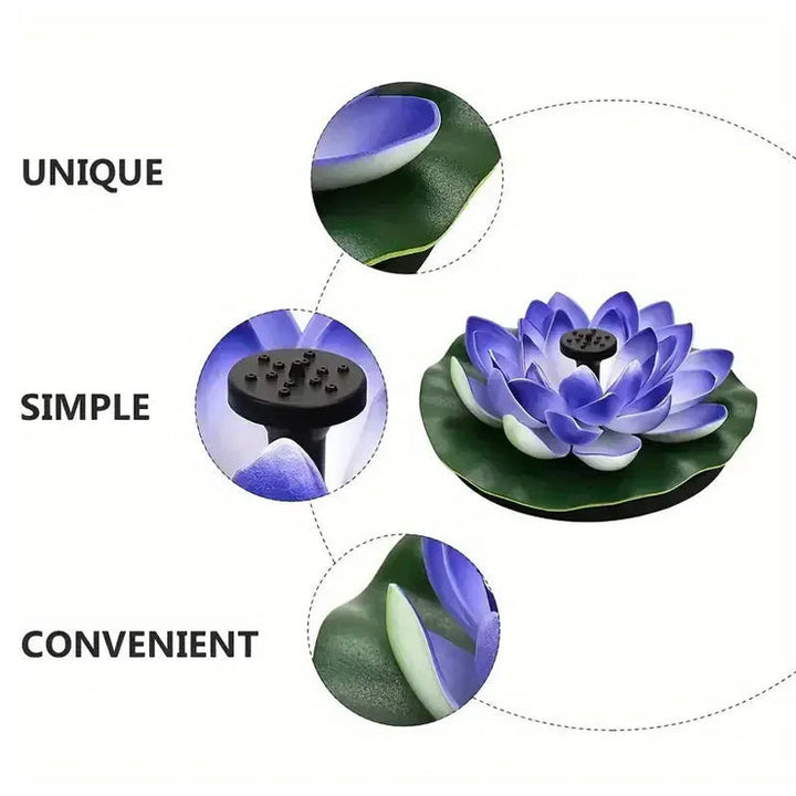 BowLift | Lotus Shaped Solar Fountain Pond Decorative
