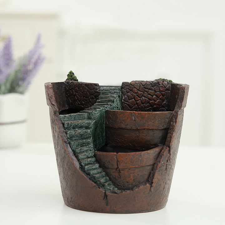 BowLift | Succulent decorative flower pot for mini garden – Bonsai planting pot for micro landscape and garden