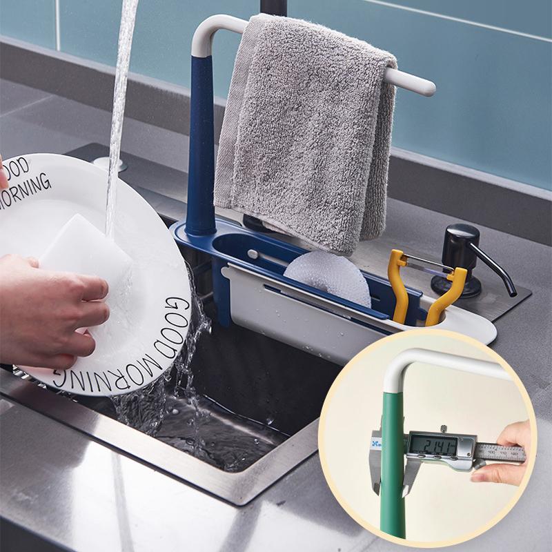 Updated Multifunctional Telescopic Sink Storage Rack | Bowlift