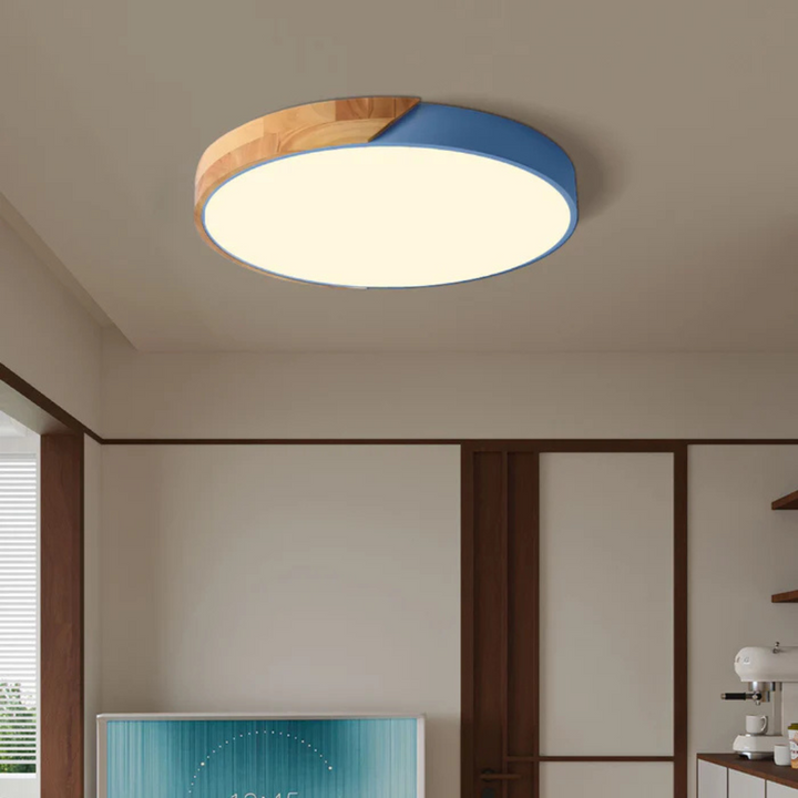 BowLift | Scandinavian Wooden LED Ceiling Lamp