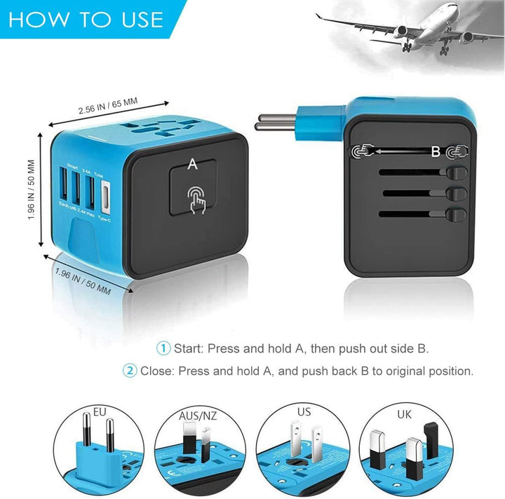 BowLift | Ultimate Travel Power Hub: All-in-One Universal Adapter