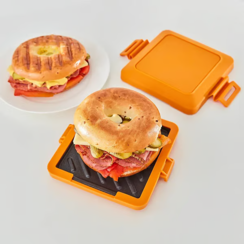 BowLift | Microwave Sandwich Toaster | Non-Stick Heatwave Grill Plates | Portable Snack Maker for Home & Travel