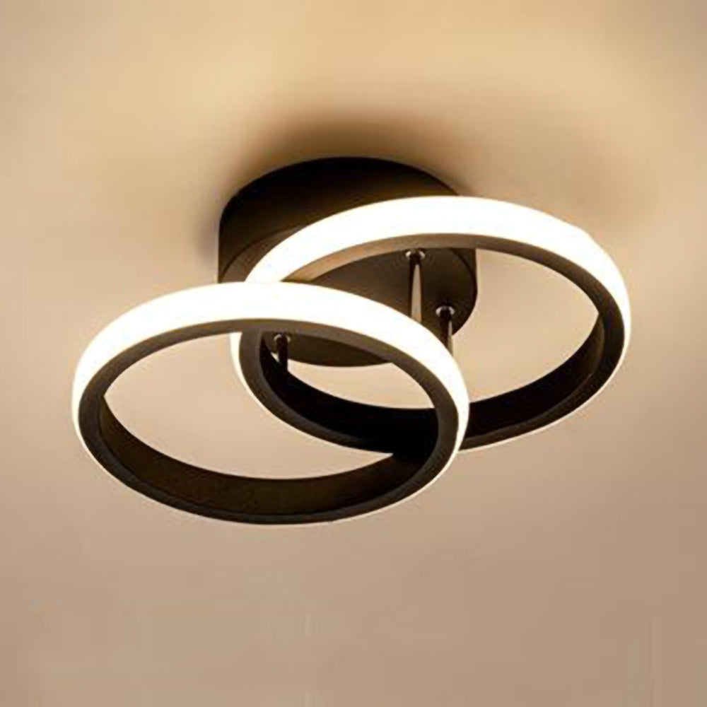 BowLift | Ceiling Light with LED Black Metal Frame