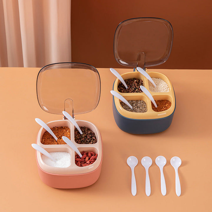 Four seasoning box with lid | Bowlift