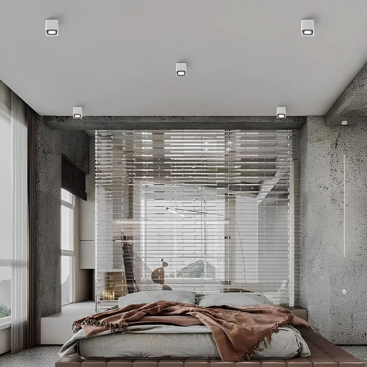 BowLift | Square Adjustable Ceiling Lamp with Dimmable LED Light