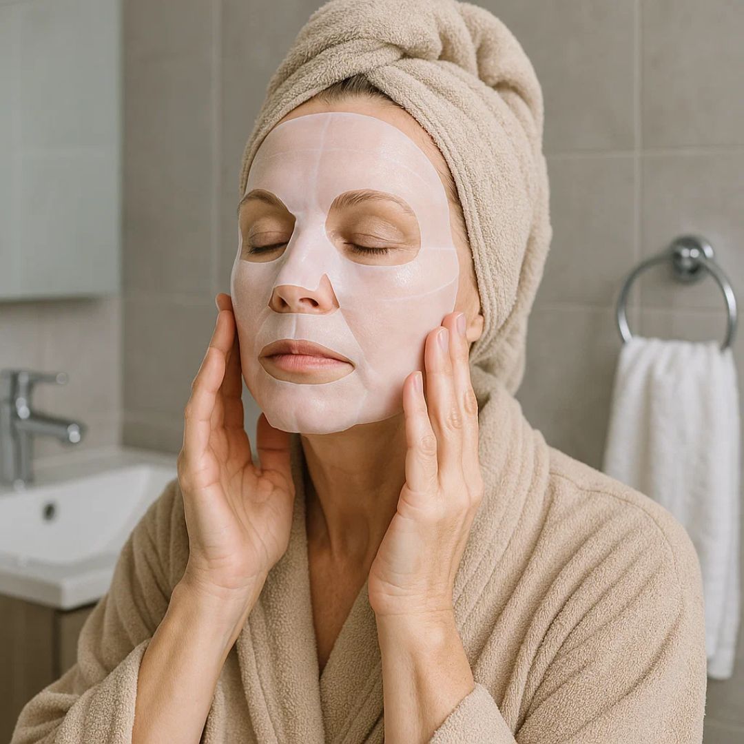 Dermaglow | Collagen Sheet Mask – Overnight Hydration – Hydrogel – Mature & Dry Skin Bowlift